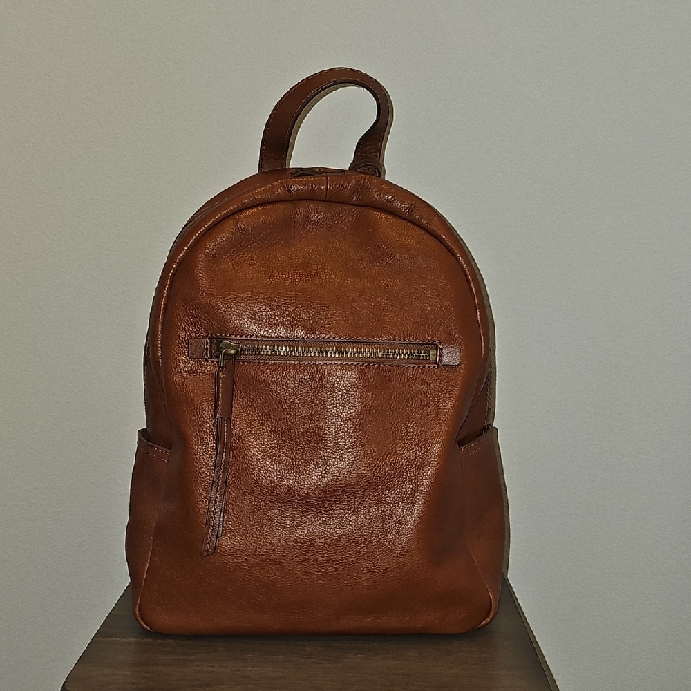 Fossil Rich Brown Leather Backpack